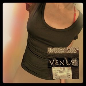 Venus Ruched Detail Olive Top S